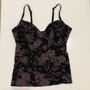 Land’s End Black Tankini Top